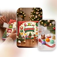 Calendrier de l'Avent de Noël Mystère : Boîte Surprise avec Jouet Anti-Stress à Presser - 1 Fidget Squishy