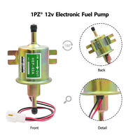 Pompa elektronik aluminium baru 12V Universal 2.5-4 PSI pompa bahan bakar elektrik tekanan rendah Inline Gas HEP02A