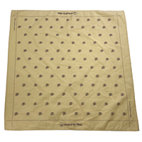 Bandana carré en coton à motif écossais imprimé sur mesure pour chien, foulard unisexe pour animaux de compagnie, utilisable quatre saisons, vente en gros