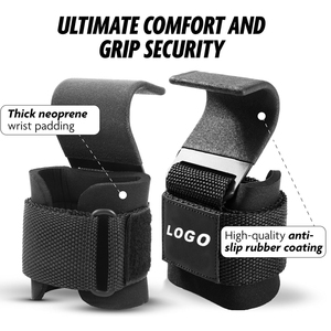 Tùy Biến Chuyên Nghiệp Phòng Tập Thể Dục Tập Thể Dục Găng Tay Nhiệm Vụ Nặng Nề Dây Đeo Cổ Tay Trọng Lượng Nâng Móc - Product Image 2