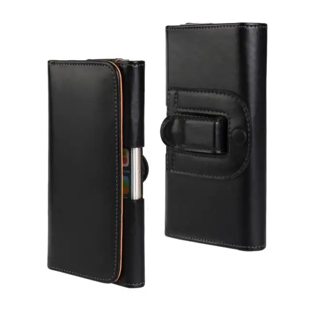 4" 4.5" 5" 5.5" 6" 6.5" different size universal waistband mobile pouch leather mobile case universal mobile phone leather pouch