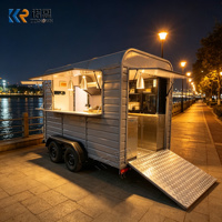 Remorque alimentaire de luxe pour chevaux à vendre, bar à café mobile, camion de restauration entièrement équipé, conception personnalisée pour mariages et événements