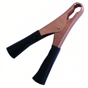 Grandes pinces crocodiles pour câbles, connecteur robuste noir - Product Image 3