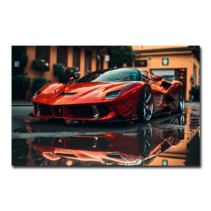 Grosir lukisan kanvas mobil olahraga cetak seni dinding keren dekorasi dinding mobil hadiah anak laki-laki untuk dekorasi rumah - Product Image 6