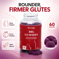 Gummies Hip Lift 60 unités OEM ODM Soutien et soin raffermissant pour le remodelage corporel et l'amélioration des courbes Mélange quotidien