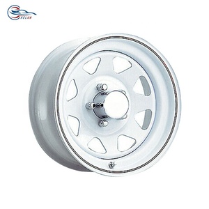 Jante en acier inoxydable 13x4.5 argentée 5x114.3 pour remorque de bateau - Product Image 4