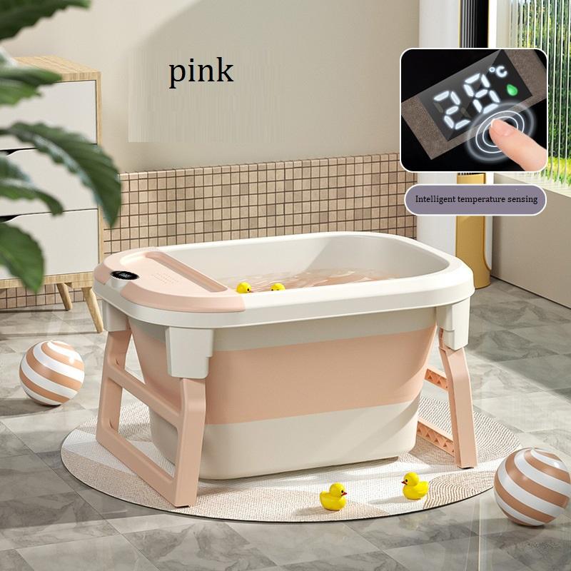 Multifunctional Collapsible Infant Bath Tub with Thermometer OEM