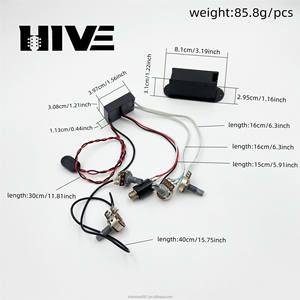 غيتار كهربائي بمرحلتين بيك آب نشط 9V BASS كامل ملحقات بيك آب على مرحلتين - Product Image 2