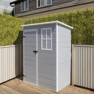 6x4 piedi porta chiusa in resina all'esterno dell'edificio di stoccaggio in plastica 6x4 piedi deposito attrezzi da giardino capannone - Product Image 5