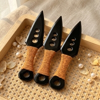 Vente en gros : Épée de combat en obsidienne naturelle sculptée à la main, couteau martelé à la main pour artisanat en cristal et cadeaux