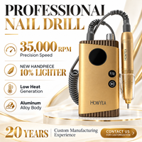 Lime à ongles électrique professionnelle à vitesse variable pour manucure et pédicure, idéale pour l'acrylique, le gel, les salons et l'usage domestique – Soin des ongles