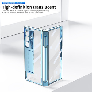 Étui pour téléphone <span class=keywords><strong>Samsung</strong></span> <span class=keywords><strong>zfold</strong></span> 7, FOLD6, charnière magnétique, housse de protection pliable, Fold6, transparent, anti-chute - Product Image 4