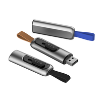 Kustomisasi Massal UM79 Flash Drive USB Logam dengan Tali Kecepatan Tinggi Baru 32GB/64GB USB 3.0 Hadiah Promosi