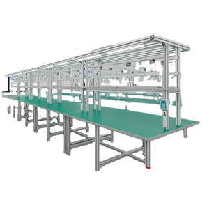 Nhôm hồ sơ chống tĩnh bàn làm việc dây chuyền lắp ráp bảng đóng gói tùy chỉnh dây chuyền sản xuất bảng điều hành hợp kim nhôm - Product Image 4