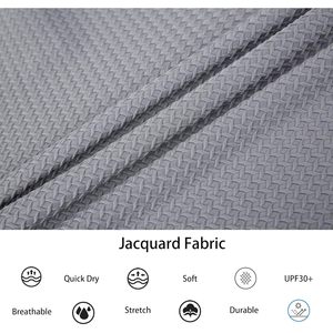 Polo de jacquard con burbujas personalizado para hombre, manga corta, de secado rápido, tejido de punto. - Product Image 5