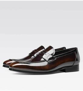 Zapatos Derby Cuadrados de Cuero Vacuno de Alta Calidad, Retro, Pintados a Mano, Modernos, Transpirables, Casuales para Hombre, Sin Cordones, que Aumentan la Estatura - Product Image 1