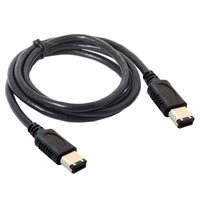 Câble de données Firewire IEEE 1394 6 broches à 6 broches 800 Mbps câble de caméra industrielle gaine en PVC tresse blindage 1.8m pour une utilisation sur ordinateur