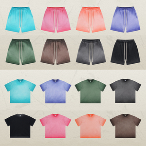 เสื้อยืดโอเวอร์ไซส์ผู้ชายดีไซน์ใหม่ น้ำหนัก 250 กรัม ทรงใหญ่พิเศษ สีสโตนเรโทร ผ้าฝ้าย 100% ทรงบ็อกซี่ฟิต ล้างสีแบบแอซิดวอช - Product Image 2