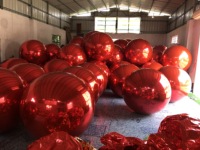 Boule à miroir gonflable géante en PVC, grande taille, décoration réfléchissante, de fête, vente en gros