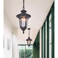 Lanterne suspendue d'extérieur de style européen moderne, nouveau design vintage, luminaire suspendu de jardin