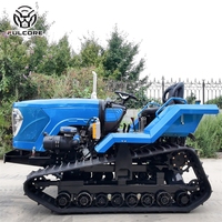 Layanan Purna Jual Lengkap Crawler Rotary Tiller FULCORE Sasis Tugas Berat Pengoperasian Mudah untuk Pekerjaan Pertanian Traktor Crawler