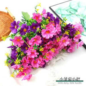 Ramo de margaritas artificiales, flores de seda y plástico de 10cm-30cm de altura, arreglo floral de alta simulación para decoraciones de primavera - Product Image 5