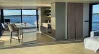 Bateau-restaurant flottant de 24m*12m pour 200 personnes avec toilettes, expérience culinaire ultime, maison flottante