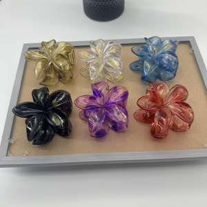 Barrette à cheveux en forme de fleur de <span class=keywords><strong>style</strong></span> <span class=keywords><strong>vintage</strong></span> et épingle à cheveux en forme de requin, accessoire de <span class=keywords><strong>coiffure</strong></span> en plastique pour chignon latéral - Product Image 3