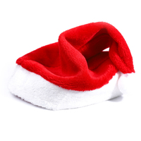 Chapeau de Noël LED personnalisé pour le Nouvel An, accessoire de fête d'hiver en coton pelucheux imprimé, Père Noël unisexe adulte