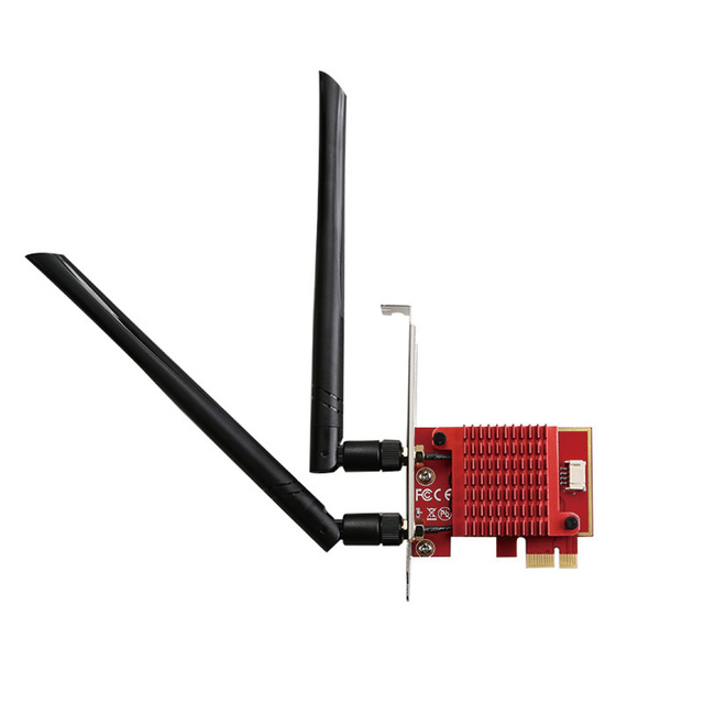 2.4G 5G Dual Band Bluetooth 5.0 3000Mbps WIFI 6 Intel AX200NGW PCI-E X1 Wireless Network Card for Gaming