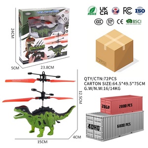 Hélicoptère RC Dinosaure Jouet Juguetes de dinosaurios Télécommande Enfants Dinosaure <span class=keywords><strong>Volant</strong></span> Avec Lumières - Product Image 6