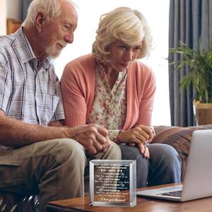 Placa Acrílica Yulejo My Man <span class=keywords><strong>para</strong></span> el Día de San Valentín, Diseño de Corazón Grabado con la Frase 'Te Amo', Regalo <span class=keywords><strong>para</strong></span> Novio, Esposo, Comprometido, Cumpleaños - Product Image 4