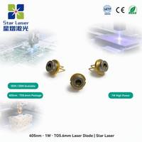 Diode laser violette haute puissance SHARP GH04V01A2GC 405nm 1W TO5.6mm LD pour PCB, polymérisation UV, impression 3D