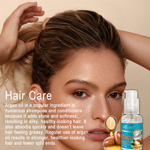 Huile Essentielle pour Cheveux Marocaine Biologique Naturelle à Marque Privée - Améliore les Cheveux Secs |   Formule pour améliorer la douceur et la résilience 50 ml - Product Image 2