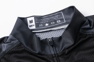 Nouveau design maillot de cyclisme noir d'été à manches courtes, durable, respirant et à séchage rapide pour activités de cyclisme en extérieur unisexe - Product Image 3