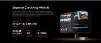 Mini PC MINISFORUM AI370 con WIFI 6E, BT 5.3, AMD Ryzen AI 9 HX 370, AMD Radeon 890M, LPDDR5 7500MHz, Windows 11, Computadora para Juegos con IA