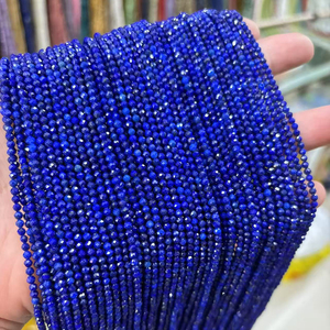 2mm 3mm <span class=keywords><strong>4mm</strong></span> 3A 5A 7A lapislázuli piedra facetada dura cuentas sueltas cuentas redondas para DIY pulsera collar fabricación de joyas - Product Image 3