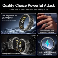 Anneau intelligent R16, fréquence cardiaque, oxygène sanguin, suivi du sommeil, comptage des pas, mode multi-sports, prise de photos, longue durée de vie de la batterie, double système d'exploitation