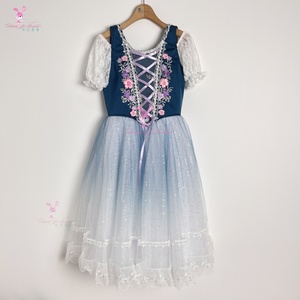 2025 DT012 Costumes de performance de ballet professionnel sur mesure pour 'Coppélia' BlueLa Fille Mal Gardée - Product Image 1