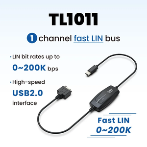 Aglomerado Tosun Tl1011 Compatible con modo Fastlin Lin a interfaz Usb, Soporta hasta 200 Kbps Soporta carga de archivos de base de datos Ldf - Product Image 2
