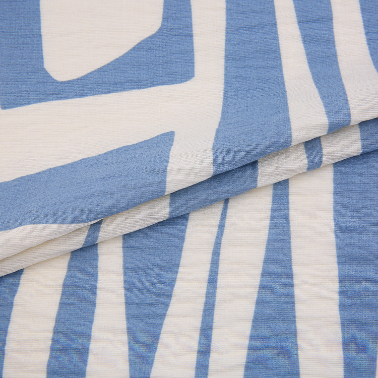 New Launch Product High Elasticity Lightweight Custom Woven Stretch Fabric 85%rayon 15%nylon Print Fabric for Garments