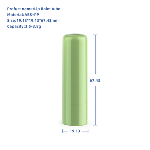 Emballage cosmétique en plastique blanc et vert, conteneur à rouge à lèvres, capacité de 3,5 à 3,8 g, couleurs et impression personnalisables, <span class=keywords><strong>tube</strong></span> pour baume à lèvres - Product Image 4