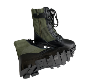 Botas de Selva Verdes TSB910 para Hombre, con Cierre Lateral, para Trabajo en Verano, Otoño y Primavera, 3 Estaciones, Estilo Panamá - Product Image 1