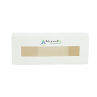 Boîte d'emballage personnalisée en carton blanc imprimé en couleur pour compléments alimentaires avec fenêtre transparente en PVC pour produits de santé