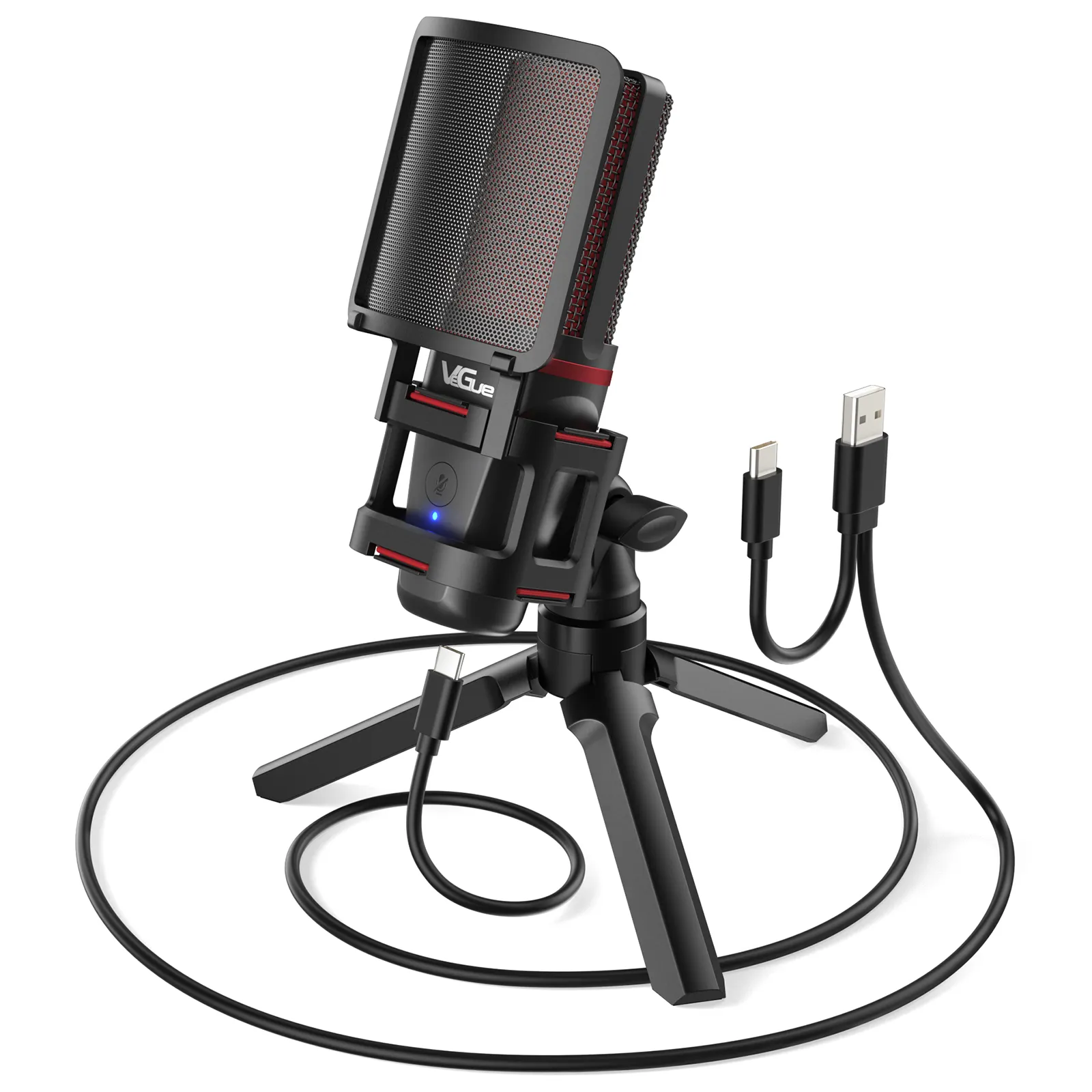Sıcak satış USB Podcasting kayıt kondenser mikrofon dizüstü bilgisayar için