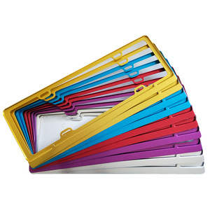 Marcos de matrícula de aleación de aluminio universales RTS, nuevas regulaciones de tráfico que cumplen con el uso del <span class=keywords><strong>coche</strong></span> esmerilado, todos los modelos - Product Image 1