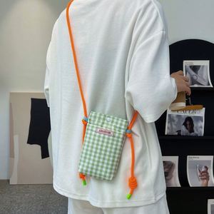 Custom Fashionable Cute <b>Mini</b> Crossbody Canvas Gift Shopping Cotton <b>Tote</b> <b>Bag</b> with Zipper Closure for Mobile Phone Shoulder Use - Product Image 4