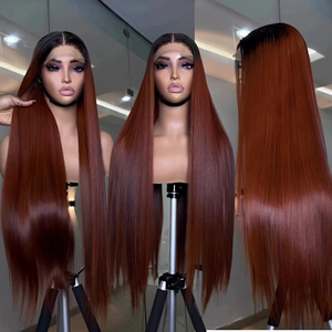 Perruque avec lacet frontal HD personnalisée <span class=keywords><strong>Nu</strong></span> Look Hair Perruque droite en cheveux humains vierges non traités de couleur transparente avec lacet frontal - Product Image 1