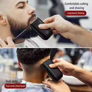 Afeitadora Eléctrica Impermeable de Doble Uso (Húmedo y Seco), Recortadora de Barba Corta y Larga, Afeitadora de Lámina Recargable para Hombres - Product Image 2