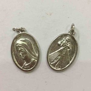 Medalla Milagrosa de Nuestra Señora de <span class=keywords><strong>Medjugorje</strong></span> 16x25mm para Oración, Medalla Religiosa o Amuleto para Hacer Joyas con Anilla de Salto - Product Image 3